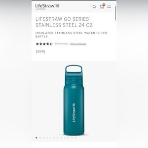 Lifestraw filtered waterbottle